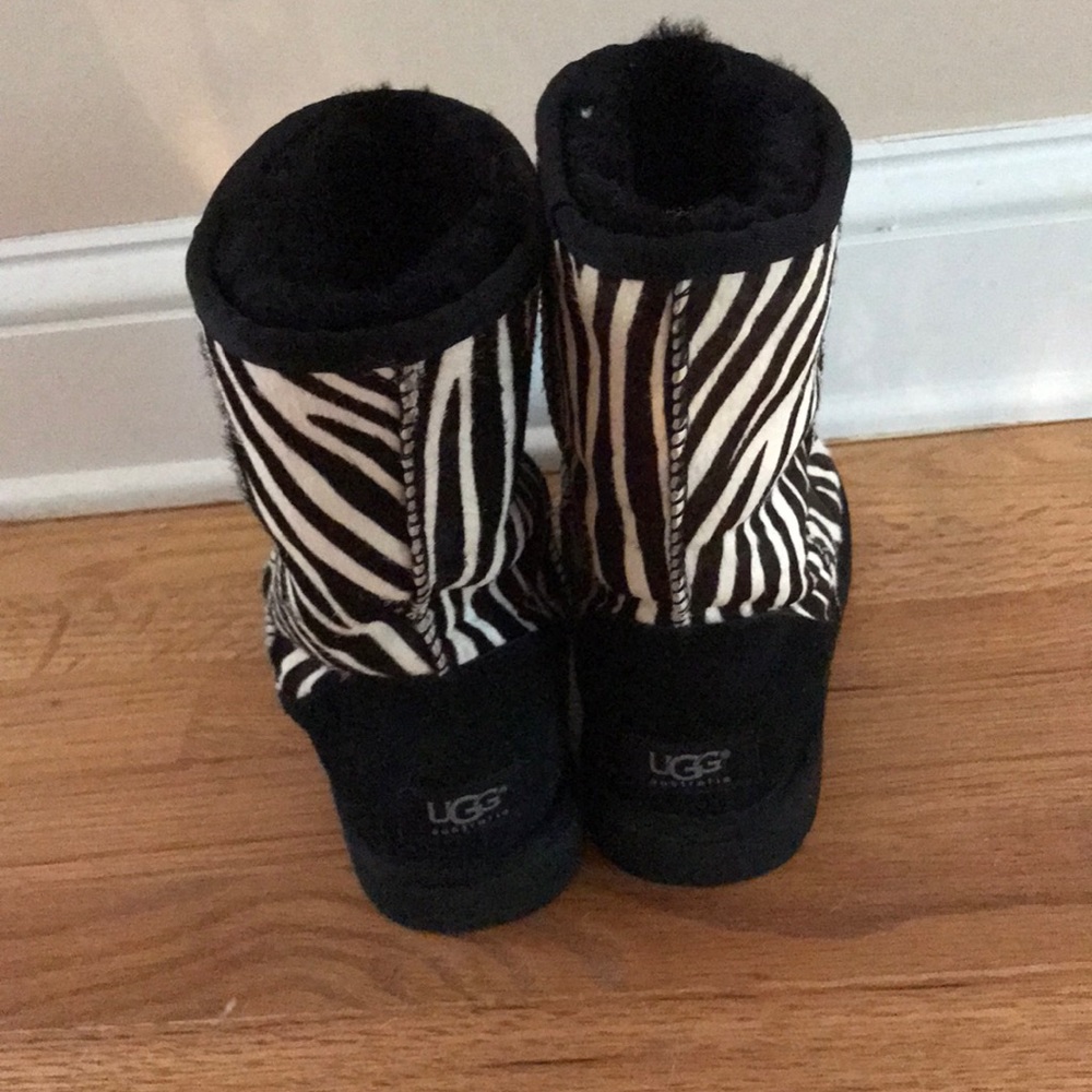 Zebra UGG boots